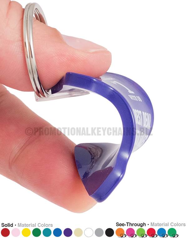 Acoustic Dreadnought Guitar Vinyl Keychain PK1581