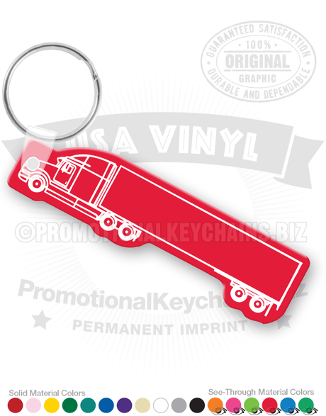18-Wheeler Truck Vinyl Keychain