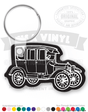 1910s Antique Town Car Vinyl Keychain