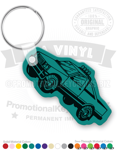 4x4 Off-Road Pickup Truck Vinyl Keychain