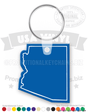 Arizona State Vinyl Keychain