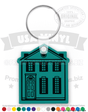 Colonial House Vinyl Keychain