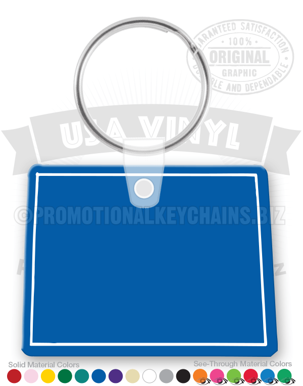 Colorado State Vinyl Keychain