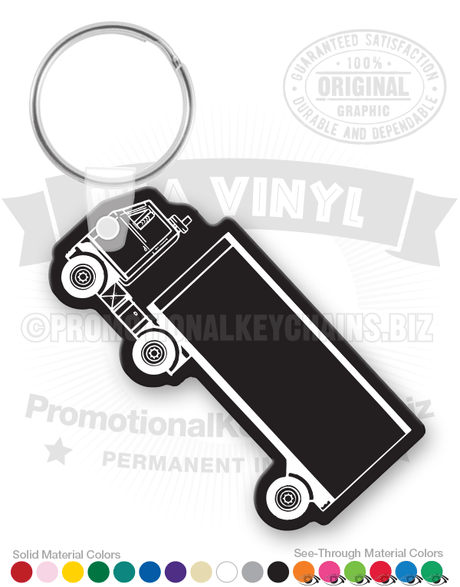 Container Truck Vinyl Keychain