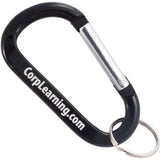 Black color 80mm carabiner with  a customized engraving