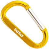 Gold color 80mm carabiner with  a customized engraving