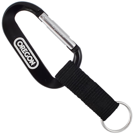 Engraved black colored XTREME carabiner with key ring strap attachment