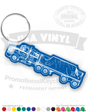 Flatbed Hauler Semi Truck Vinyl Keychain