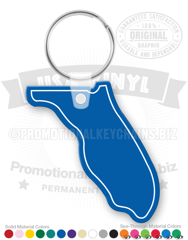 Florida State Vinyl Keychain