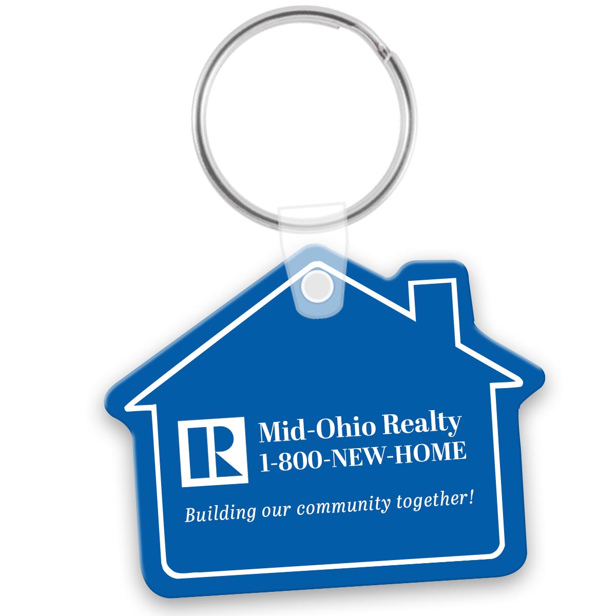 House Shaped Vinyl Keychains PK6000S2