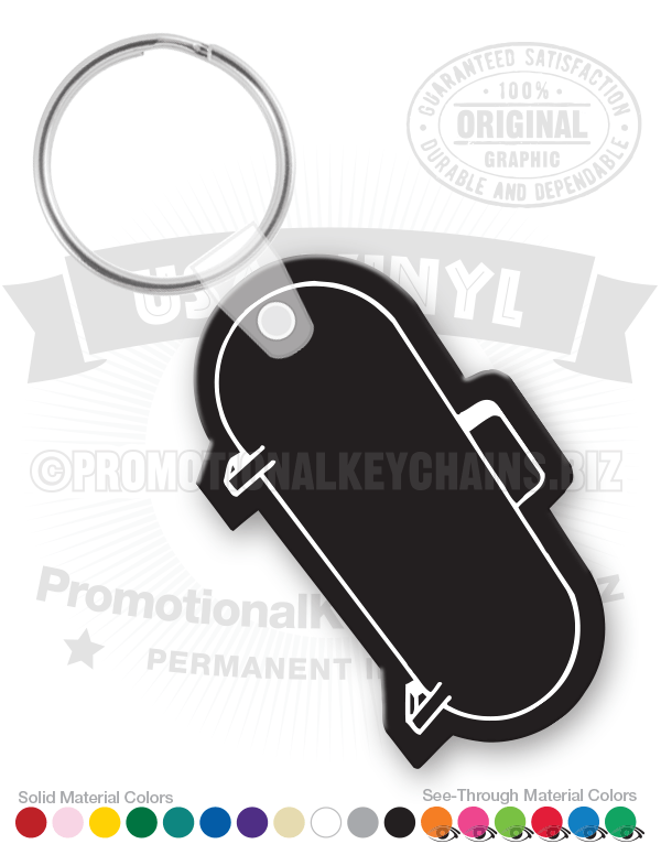 Industrial Propane Tank Vinyl Keychain