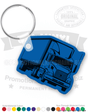 Long Haul Semi Truck (3/4 View) Vinyl Keychain