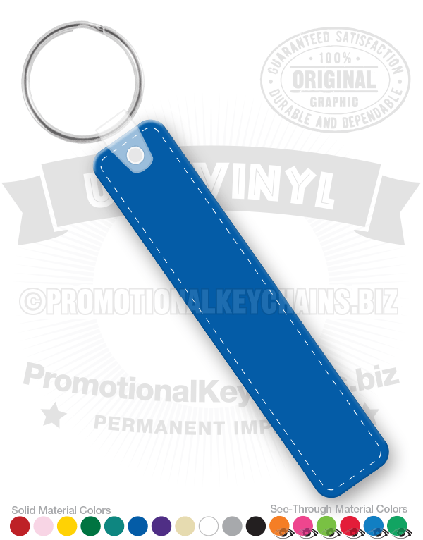 Long Rectangle Vinyl Keychain