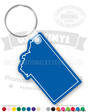 Montana State Vinyl Keychain