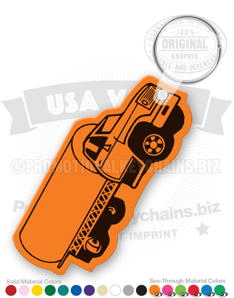 Oil Truck (3/4 View) Vinyl Keychain