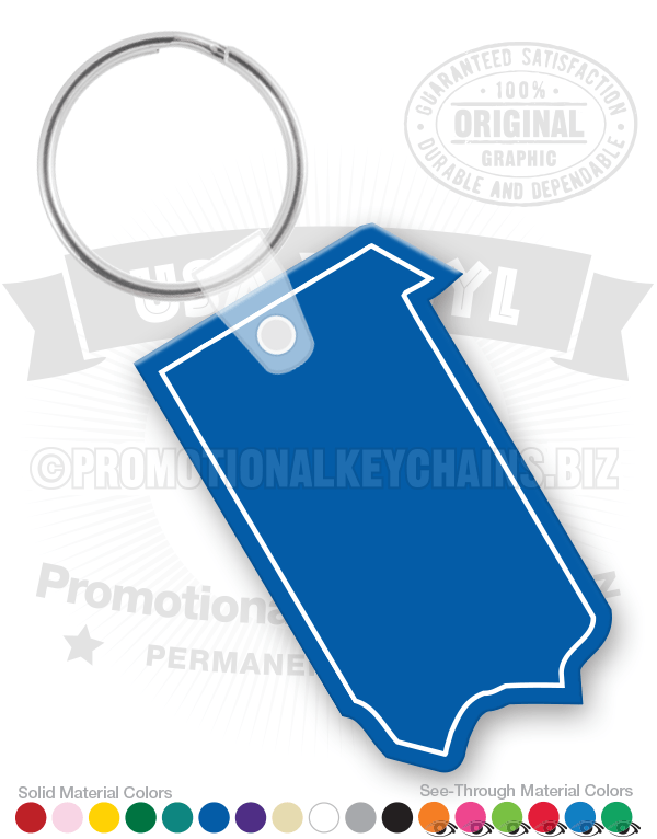 Pennsylvania State Vinyl Keychain