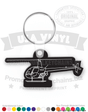R-22 Training Helicopter Vinyl Keychain