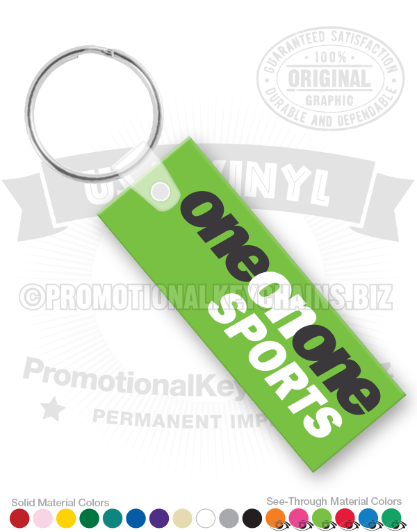 Rectangle Vinyl Keychain
