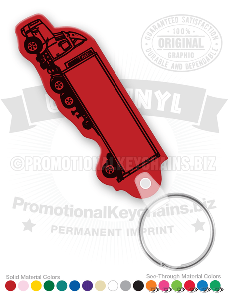 Regional Semi Truck Vinyl Keychain