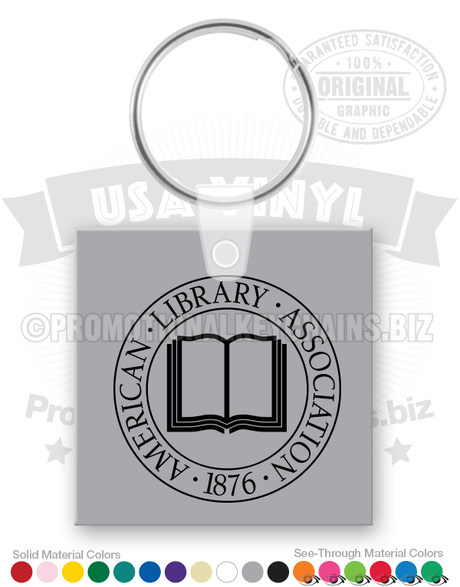 Square Vinyl Keychain