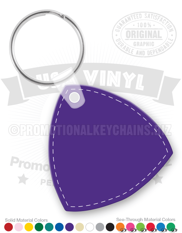 Triangle Vinyl Keychain