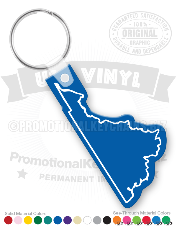 Virginia State Vinyl Keychain