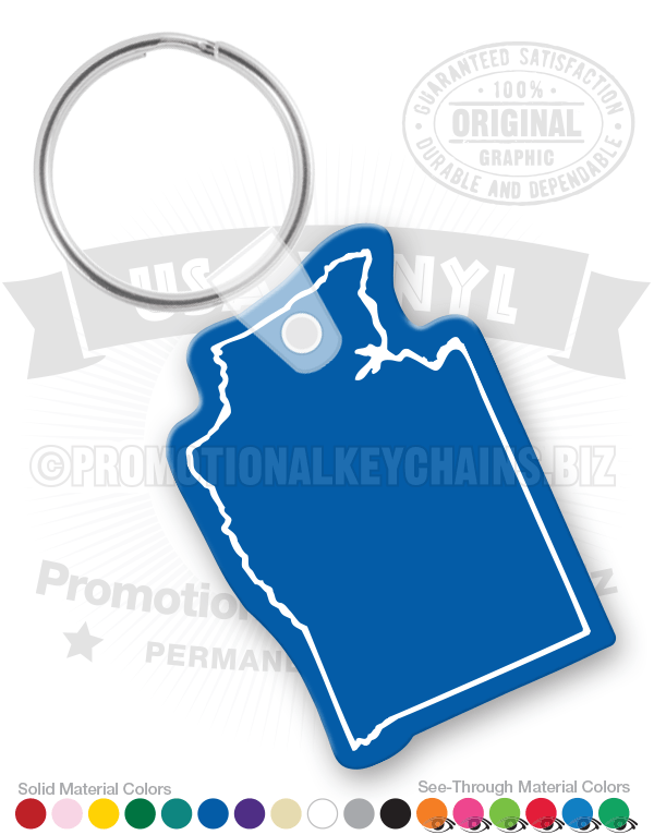 Washington State Vinyl Keychain