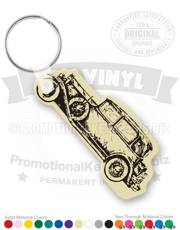 Antique Car Vinyl Keychain PK4571