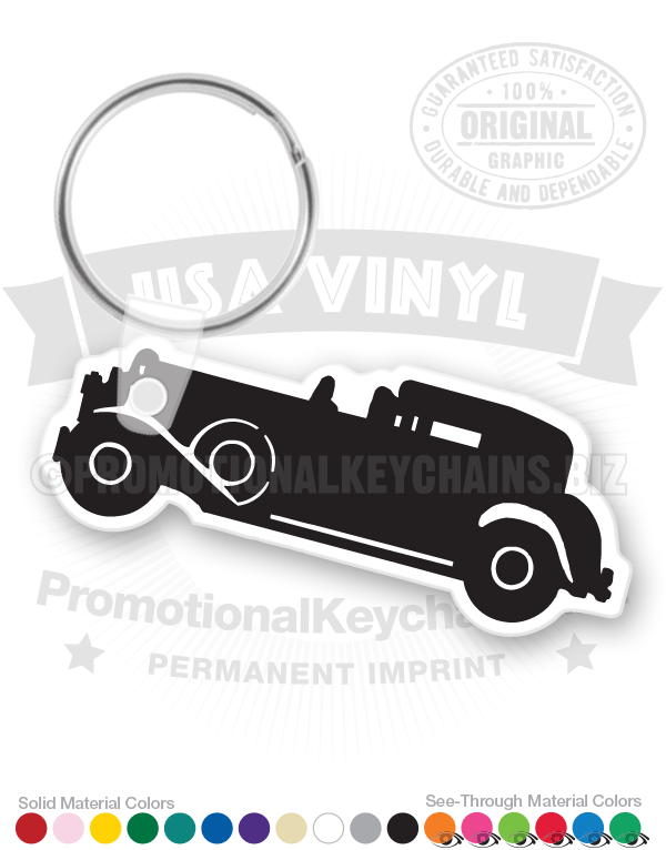Antique Car Vinyl Keychain PK6051