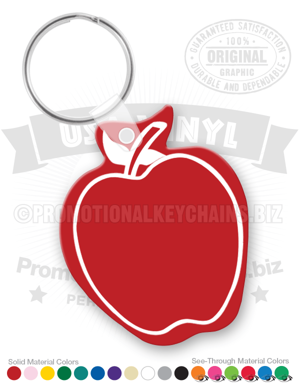 Apple Vinyl Keychain