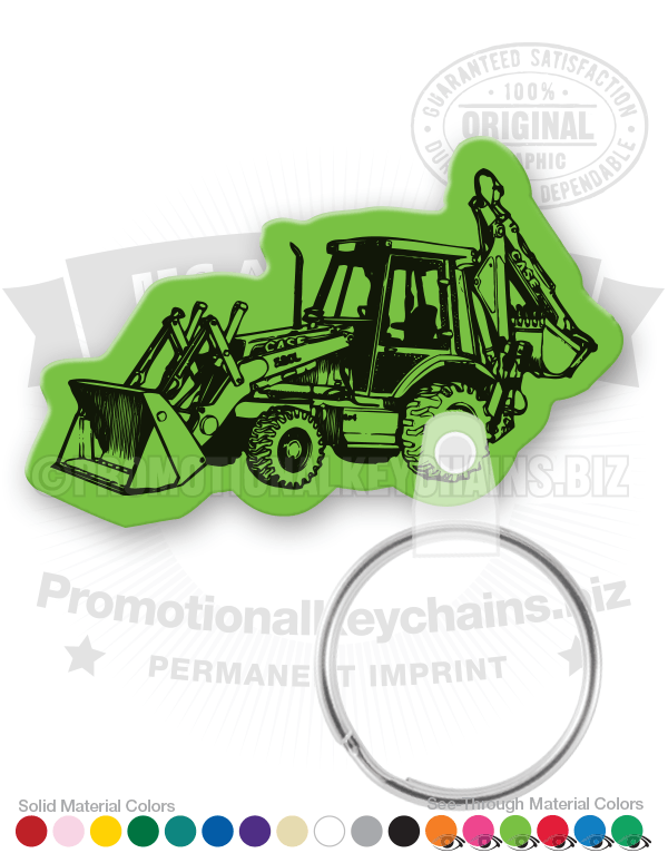 Backhoe Vinyl Keychain PK7992