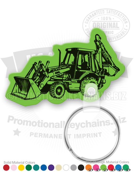 Backhoe Vinyl Keychain PK7992