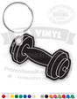 Barbell Vinyl Keychain PK5649