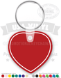 Big Heart Vinyl Keychain