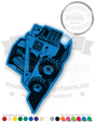 Bobcat 863 Loader Vinyl Keychain PK1676