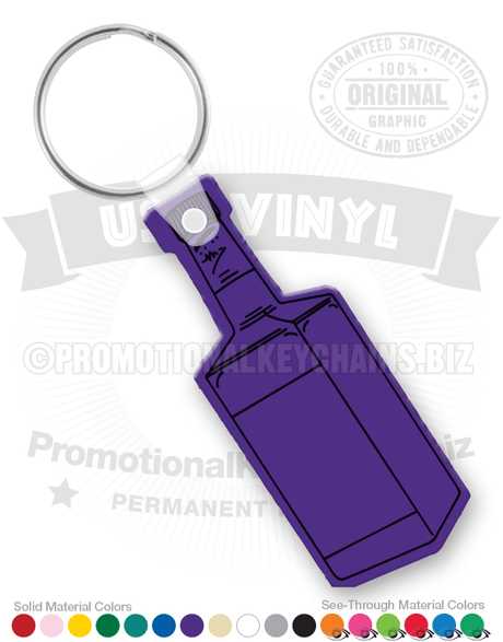 Bottle Vinyl Keychain PK3825