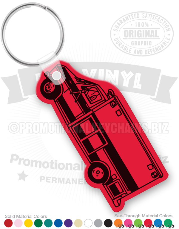 Box-Style Ambulance Vinyl Keychain