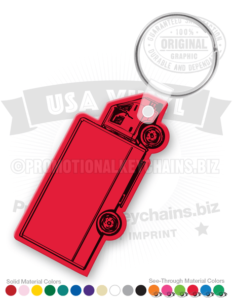 Box Truck Vinyl Keychain