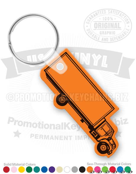 Box Truck Vinyl Keychain PK2052