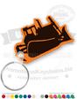 Bulldozer Vinyl Keychain PK7173