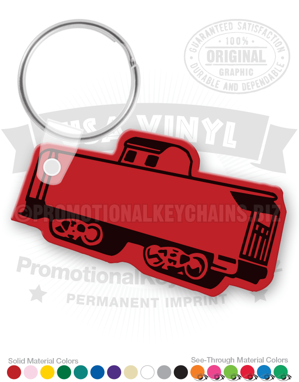 Vintage 1970s Cupola Caboose Keychain – Custom & Bulk – PK4253