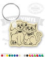 Cat and Dog Vinyl Keychain PK5338