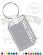 Cement Cinderblock Vinyl Keychain PK4464