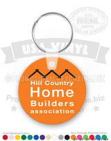 Circle Vinyl Keychain