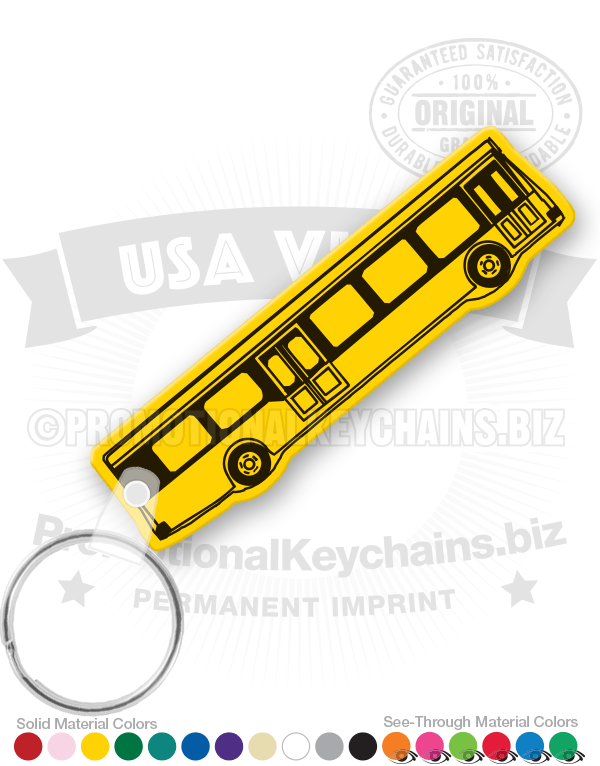City Bus Vinyl Keychain