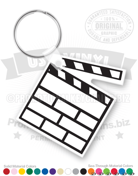 Clap Board Vinyl Keychain PK5593