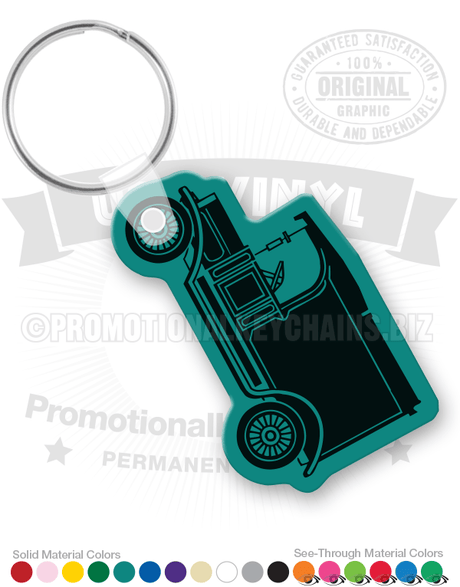 Classic Delivery Car Vinyl Keychain