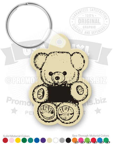 Classic Teddy Bear Vinyl Keychain