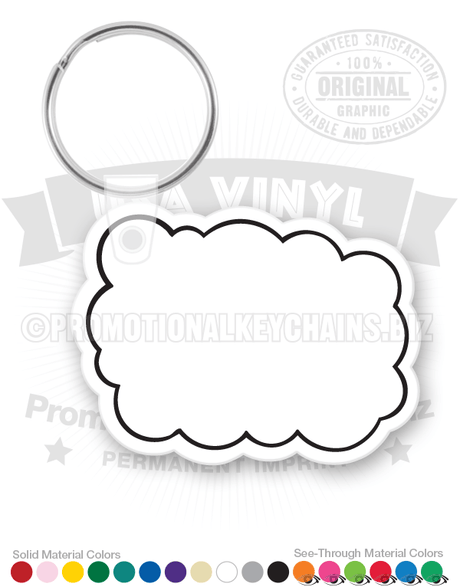 Cloud Vinyl Keychain PK6076