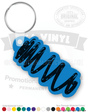 Coil Spring Vinyl Keychain